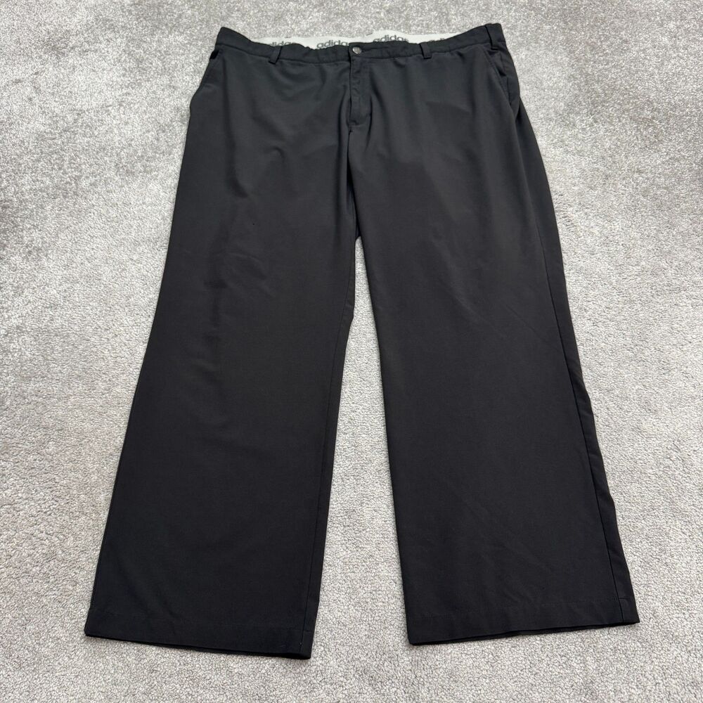 Adidas Ultimate 365 Performance Flat Front Golf Pants Mens 42x30 Black Stretch